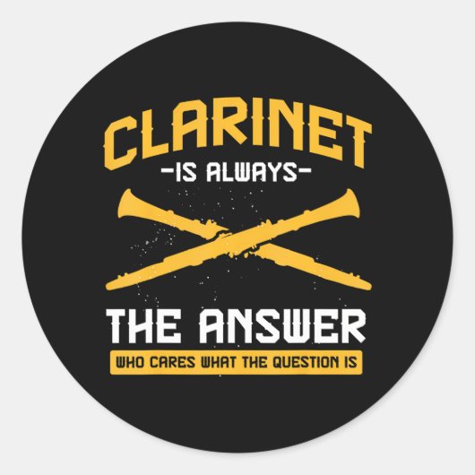 ミュージカル楽器マーチングバンドミュージッククラリネット ラウンドシール (正面)