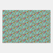 ミュージカル楽器メモパーティー ラッピングペーパーシート (正面3)