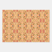 ミュージカル楽器メモパーティー ラッピングペーパーシート (正面3)