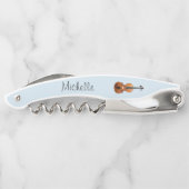 ミュージカル楽器ヴァイオリンキュートブルー ソムリエナイフ (裏面)