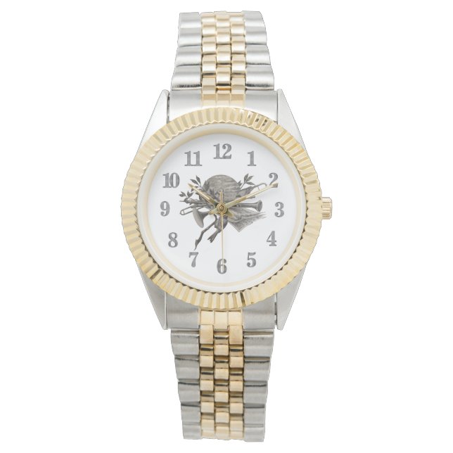 ミュージカル楽器ヴィンテージ音楽ミュージシャン 腕時計 (正面)