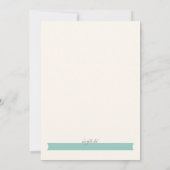 ミュージカル楽器招待状 招待状 (裏面)