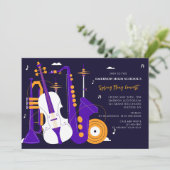 ミュージカル楽器招待状 招待状 (スタンド正面)
