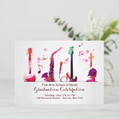 ミュージカル楽器招待状 招待状 (スタンド正面)