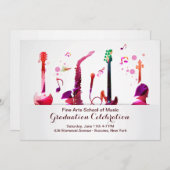 ミュージカル楽器招待状 招待状 (正面/裏面)