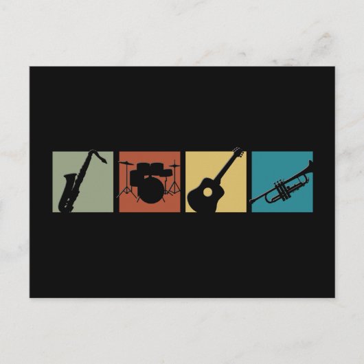 ミュージカル楽器照合 ポストカード (正面)
