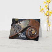 ミュージカル楽器誕生日カード カード (黄色い花)