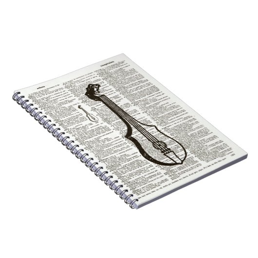 ミュージカル楽器辞書芸術 ノートブック (右側)