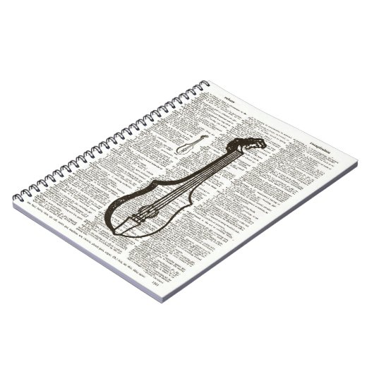 ミュージカル楽器辞書芸術 ノートブック (左側)