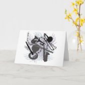 ミュージカル楽器 カード (黄色い花)