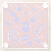 ミュージカル楽器 ガラスコースター (裏面)