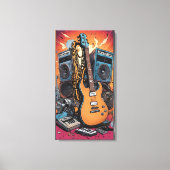 ミュージカル楽器 キャンバスプリント (正面)