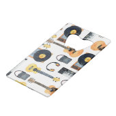 ミュージカル楽器:シームレスな水色 クレジットカード栓抜き (裏面アングル)