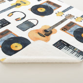 ミュージカル楽器：シームレスな水色 シェルパブランケット (3/4)