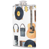 ミュージカル楽器：シームレスな水色 フラスク (左)