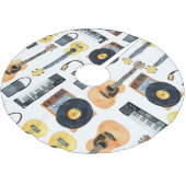 ミュージカル楽器:シームレスな水色 ブラッシュドポリエステルツリースカート (アングル)