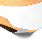 ミュージカル楽器：シームレスな水色 ポスター (角)