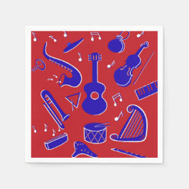 ミュージカル楽器 スタンダードカクテルナプキン