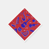 ミュージカル楽器 スタンダードカクテルナプキン (角)