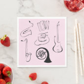 ミュージカル楽器 スタンダードランチョンナプキン (インサイチュ)