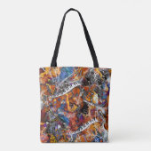 ミュージカル楽器、ピアノ、ギター、サクソフォン トートバッグ (裏面)