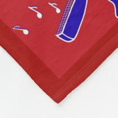 ミュージカル楽器 フリースブランケット (角)