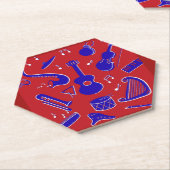 ミュージカル楽器 ペーパーコースター (アングル)