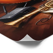 ミュージカル楽器 ポスター (角)