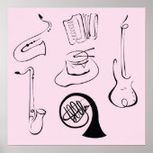 ミュージカル楽器 ポスター (正面)