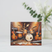 ミュージカル楽器 ポストカード (スタンド正面)