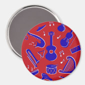 ミュージカル楽器 マグネット (正面/裏面)