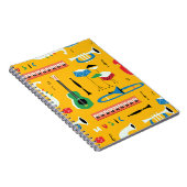 ミュージカル楽器：ミッドセンチュリーイエロー ノートブック (右側)