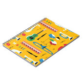 ミュージカル楽器：ミッドセンチュリーイエロー ノートブック (左側)