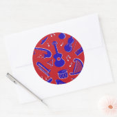 ミュージカル楽器 ラウンドシール (封筒)