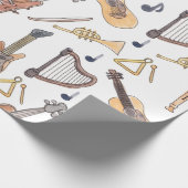 ミュージカル楽器 ラッピングペーパー (角)