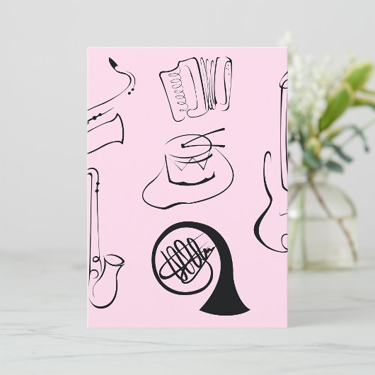 ミュージカル楽器 招待状