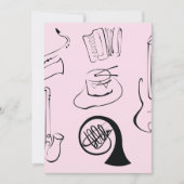 ミュージカル楽器 招待状 (正面)