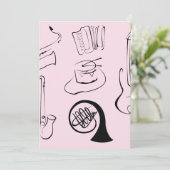 ミュージカル楽器 招待状 (スタンド正面)