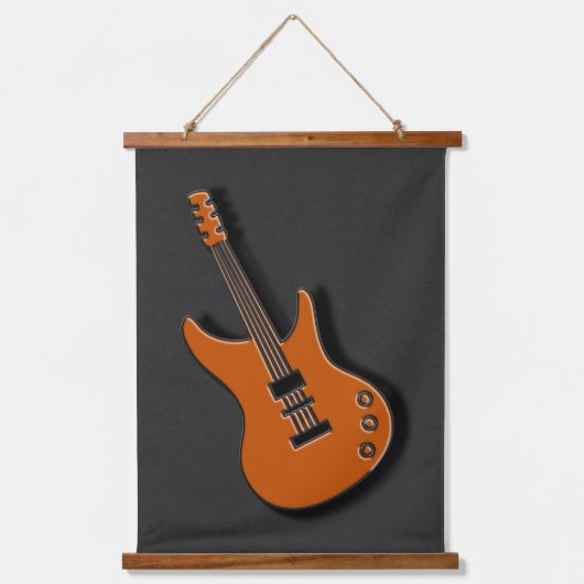 ミュージカル楽器、3つのセット 吊り下げ型タペストリー (正面3)