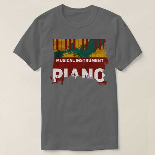 ミュージカル楽器 Tシャツ (デザイン正面)