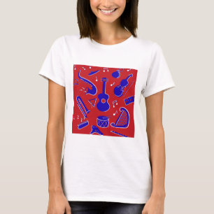 ミュージカル楽器 Tシャツ