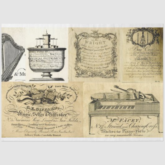 ミュージカル機器の広告の切り離し紙 薄葉紙 (正面)