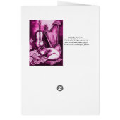 ミュージカル母の日CAT & OWL,ピンクの明るい赤紫色白 (裏面)