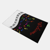 ミュージカル波パーソナライズされた ドアマット (アングル)