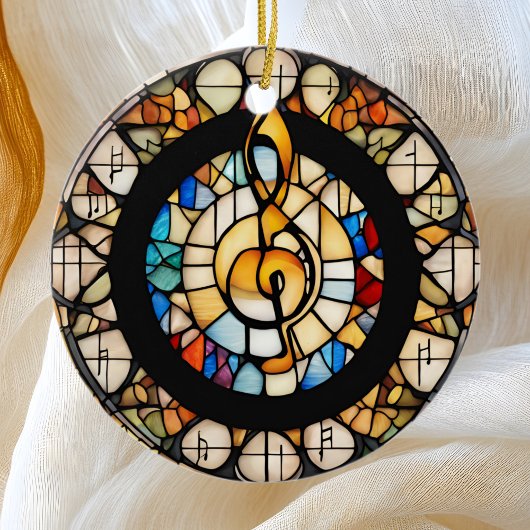 ミュージカル注記 セラミックオーナメント