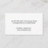 ミュージカル注記 名刺 (裏面)