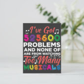 ミュージカル演劇の問題ブロードウェイ歌手の俳優 ポストカード (スタンド正面)