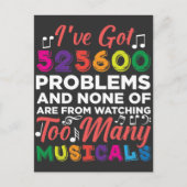 ミュージカル演劇の問題ブロードウェイ歌手の俳優 ポストカード (正面)