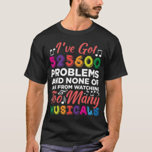 ミュージカル演劇問題ブロードウェイ歌手 Tシャツ