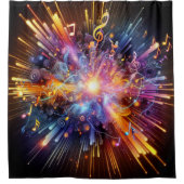 ミュージカル爆発 シャワーカーテン (正面)